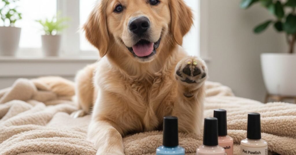 Dog grooming nail polish made with safe ingredients