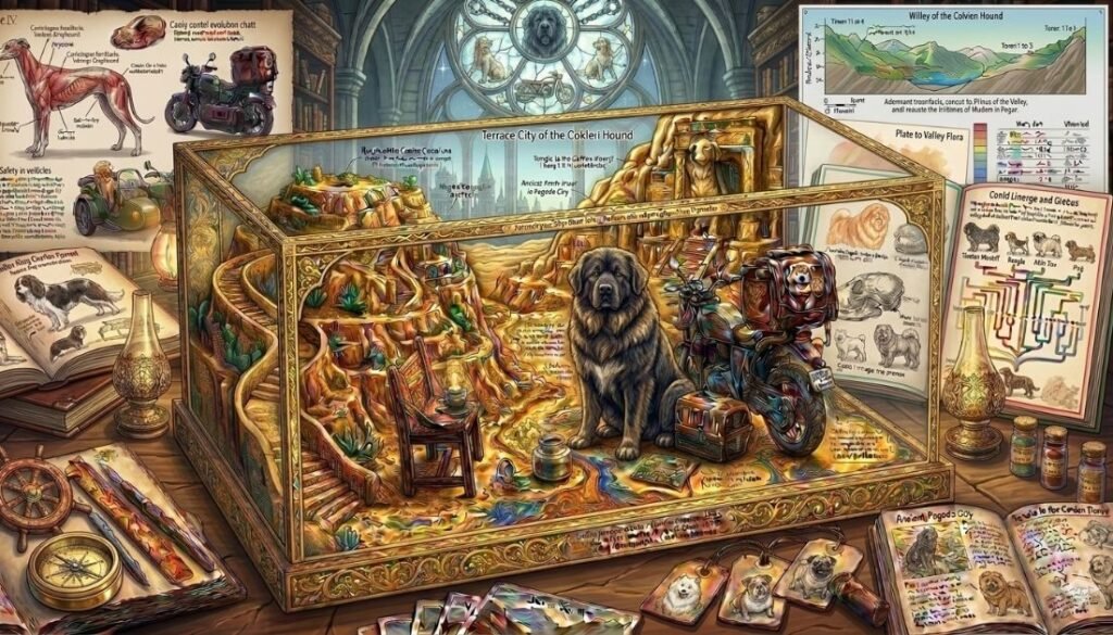 Small dog riding comfortably in a motorcycle pet carrier.